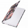 картинка Ежедневник недатированный А5 (145х215 мм), ламинированная обложка с фольгой, 128 л., STAFF, "Flowers", 113521 в разных цветах с печатью логотипа.