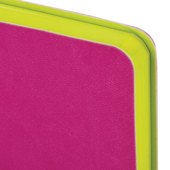 картинка Ежедневник недатированный А5 138х213 мм BRAUBERG "Flex" под кожу, гибкий, 136 л., розовый, 111683 в разных цветах с печатью логотипа.