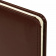 картинка Еженедельник недатированный МАЛЫЙ ФОРМАТ 95х155 мм А6 BRAUBERG "Imperial" под кожу, 64 л., коричневый, 126185 в разных цветах с печатью логотипа.