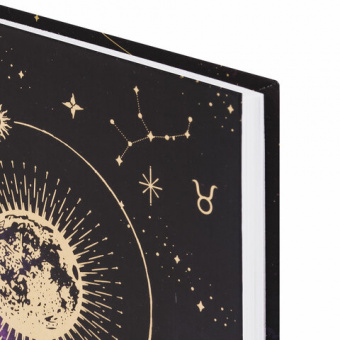 картинка Ежедневник недатированный А5 (145х215 мм), ламинированная обложка с фольгой, 128 л., STAFF, "Starry", 113525 в разных цветах с печатью логотипа.