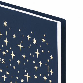 картинка Ежедневник недатированный А5 (145х215 мм), ламинированная обложка с фольгой, 128 л., STAFF, "Stars", 113522 в разных цветах с печатью логотипа.