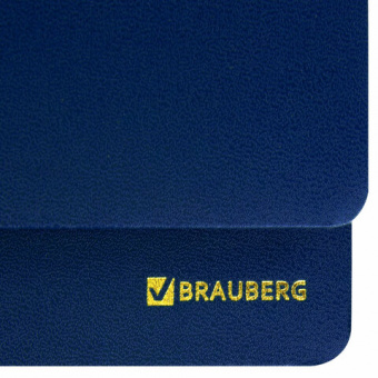 картинка Планинг настольный недатированный (305x140 мм) BRAUBERG "Select", балакрон, 60 л., синий, 111698 в разных цветах с печатью логотипа.