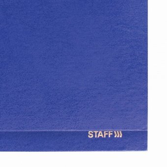 картинка Планинг настольный недатированный (285х112 мм) STAFF, бумвинил, 64 л., темно-синий, 127057 в разных цветах с печатью логотипа.